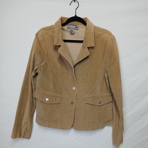 Vintage Rave Camel Corduroy Blazer